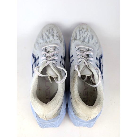 ASICS Novablast 3 Women's Size 10.5  White/Blue Running Shoes Sneakers 1012B288 - Picture 5 of 7
